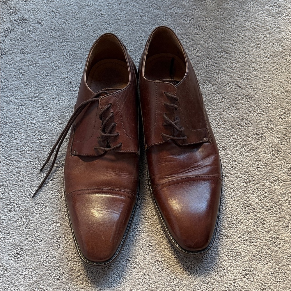 Rodd & Gunn Rich Brown Leather Oxfords